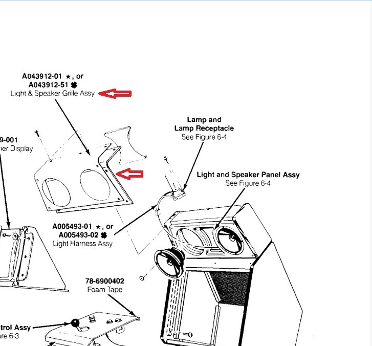 Atari 720 Speaker panel Panel - Image 6