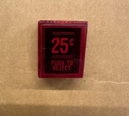 Wico coin door part – plastic coin reject button