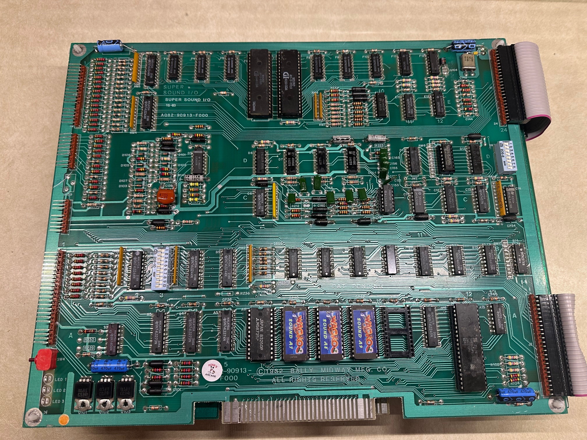 Midway MCR Wacko PCB